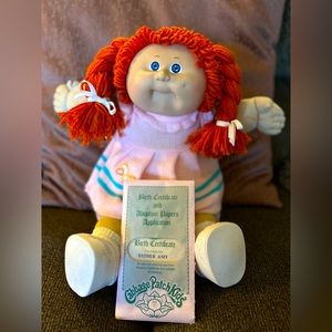 Cabbage Patch Kids Doll & Birth Certificate (1985)
